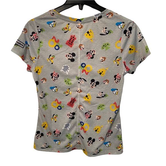 Disney Parks Women's V-Neck Short Sleeve Mickey & Friends 2020 T Shirt M NWT - Picture 5 of 5